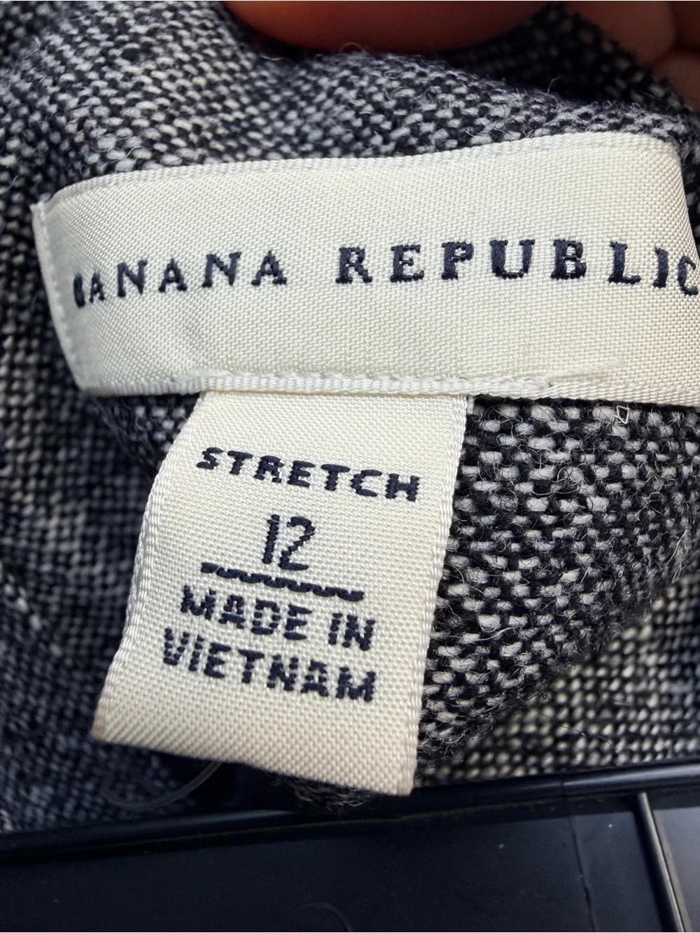 Banana Republic Gray Tweed Pencil Skirt